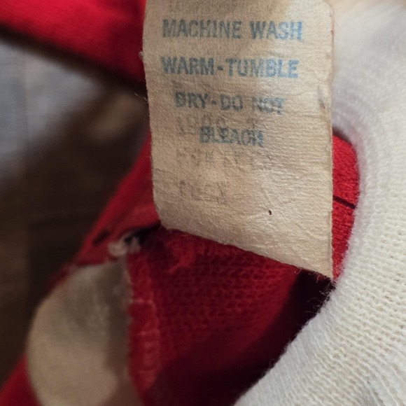 Girls Vintage Red Acrylic Long Sleeve Winter Collar Dress Christmas Preppy Sz 2 - Picture 6 of 6
